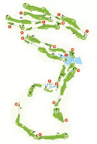 Course Map La Hacienda Heathland Golf