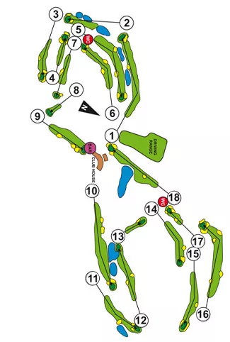 Course Map Aloha Golf Club