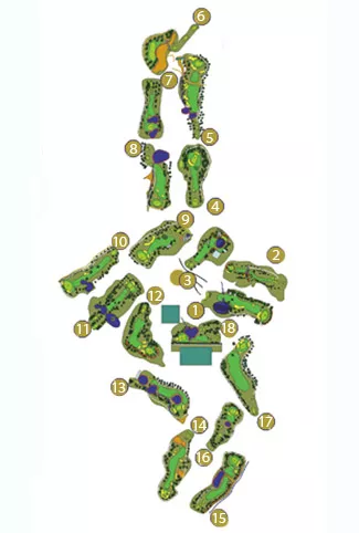 Course Map Antequera Golf