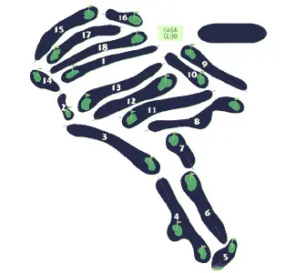 Course Map Costa Adeje Championship Golf Course