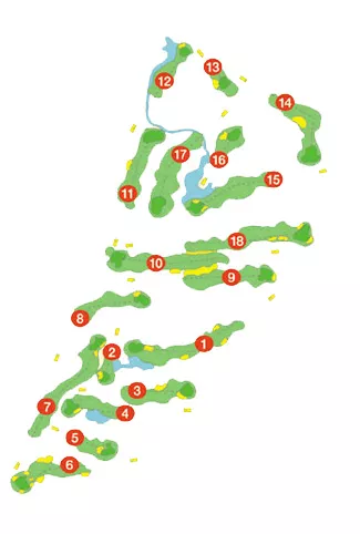 Course Map Son Antem Golf Course East