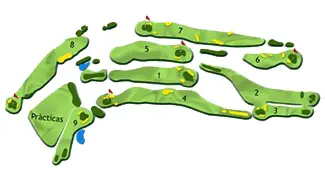 Course Map Son Servera Golf Course