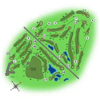 Course Map La Manga Club Resort North