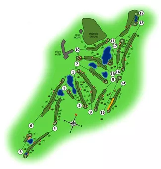 Course Map La Manga Club Resort South