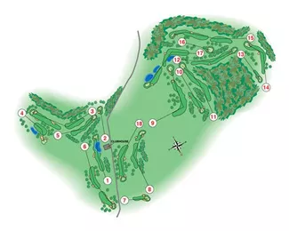 Course Map La Manga Club Resort West