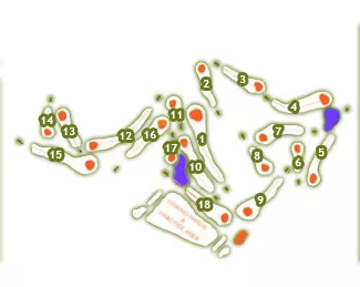 Course Map Las Colinas Golf & Country Club