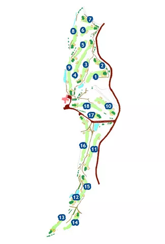 Course Map Vallromanes Golf Course