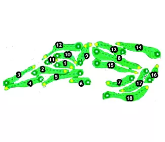 Course Map Costa Brava Golf Course Green