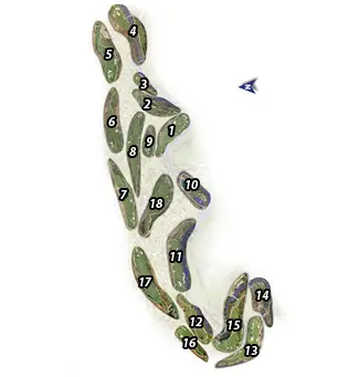 Course Map La Cala Asia