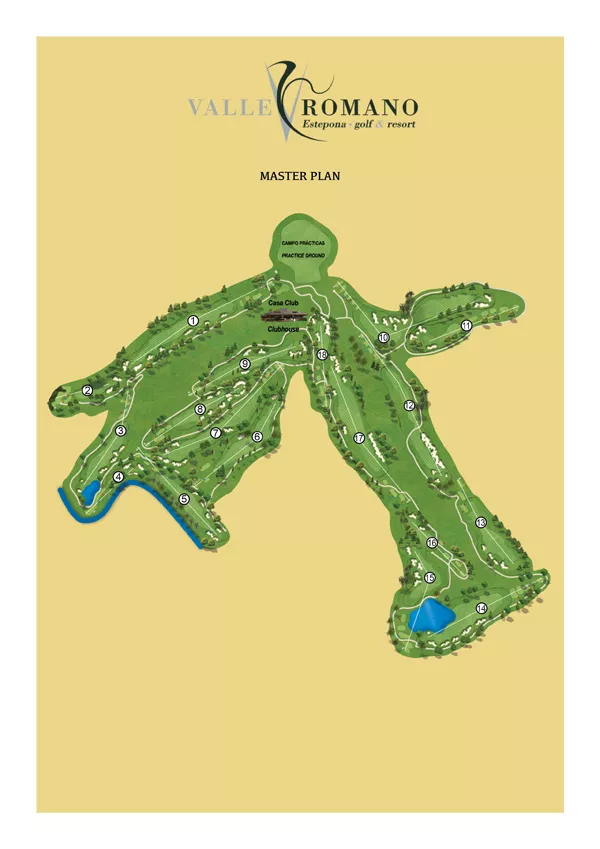 Course Map Valle Romano Golf